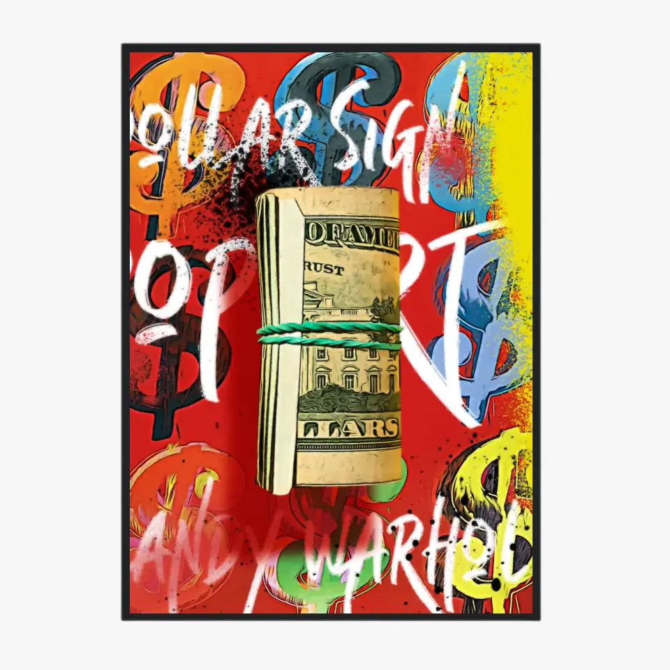 Affiche et Tableau Pop Art de Andy Warhol Dollars