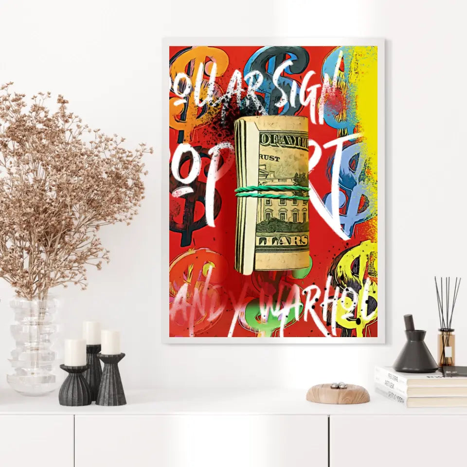 Affiche et Tableau Pop Art de Andy Warhol Dollars