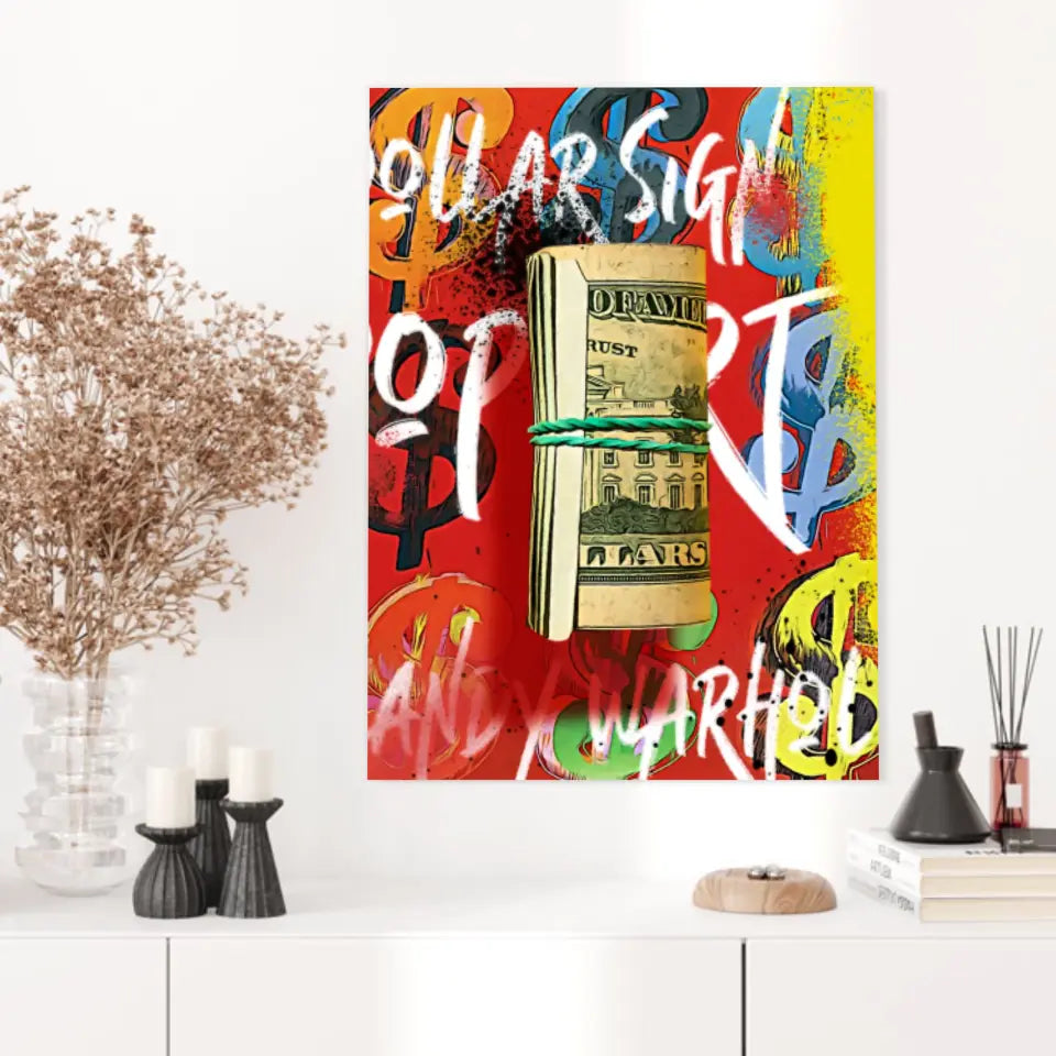 Affiche et Tableau Pop Art de Andy Warhol Dollars