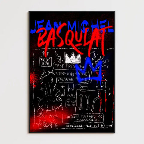 Affiche et Tableau Pop Art de Jean Michel Basquiat Record Beat Bop