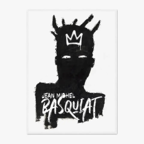 Affiche et Tableau Pop Art de Jean-Michel Basquiat Self Portrait Black and White