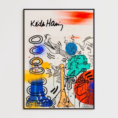 Affiche et Tableau Pop Art de Keith Haring Apocalypse 5