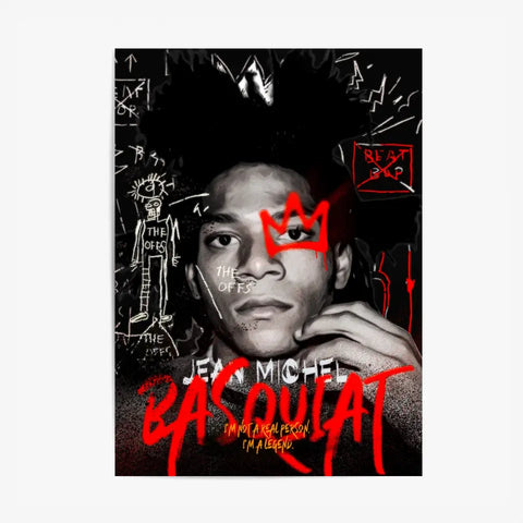 Affiche et Tableau Pop Art de Jean Michel Basquiat The Offs I am a Legend