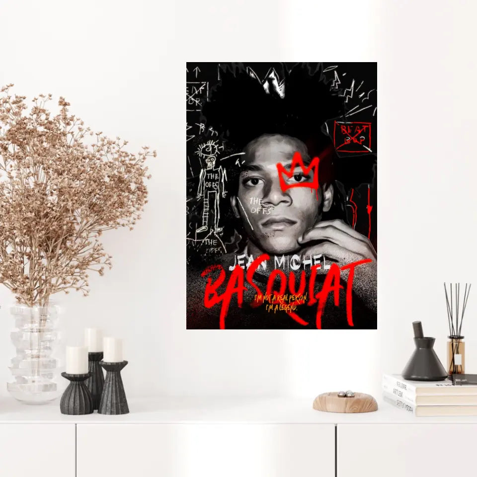 Affiche et Tableau Pop Art de Jean Michel Basquiat The Offs I am a Legend