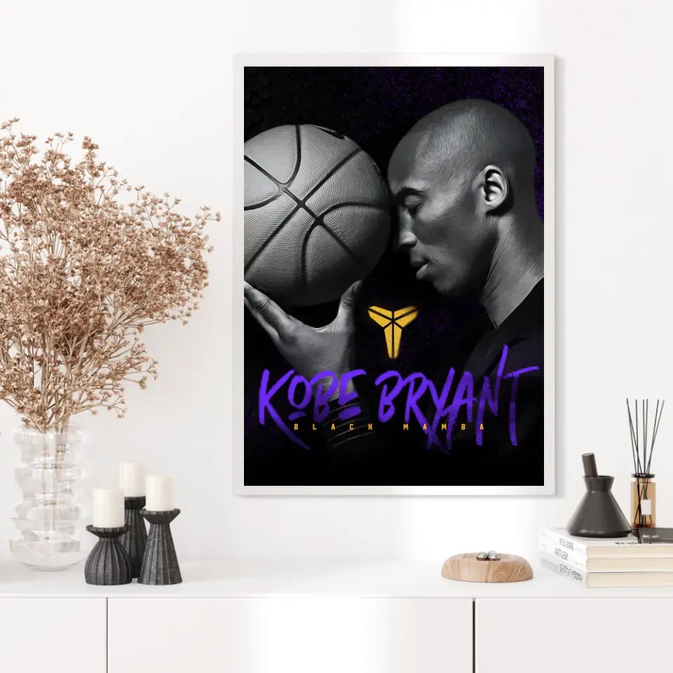 Affiche et Tableau Pop Art de Kobe Bryant Black Mamba