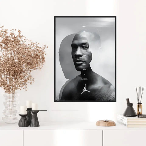 Affiche et Tableau Pop Art de Michael Jordan Never Say Never