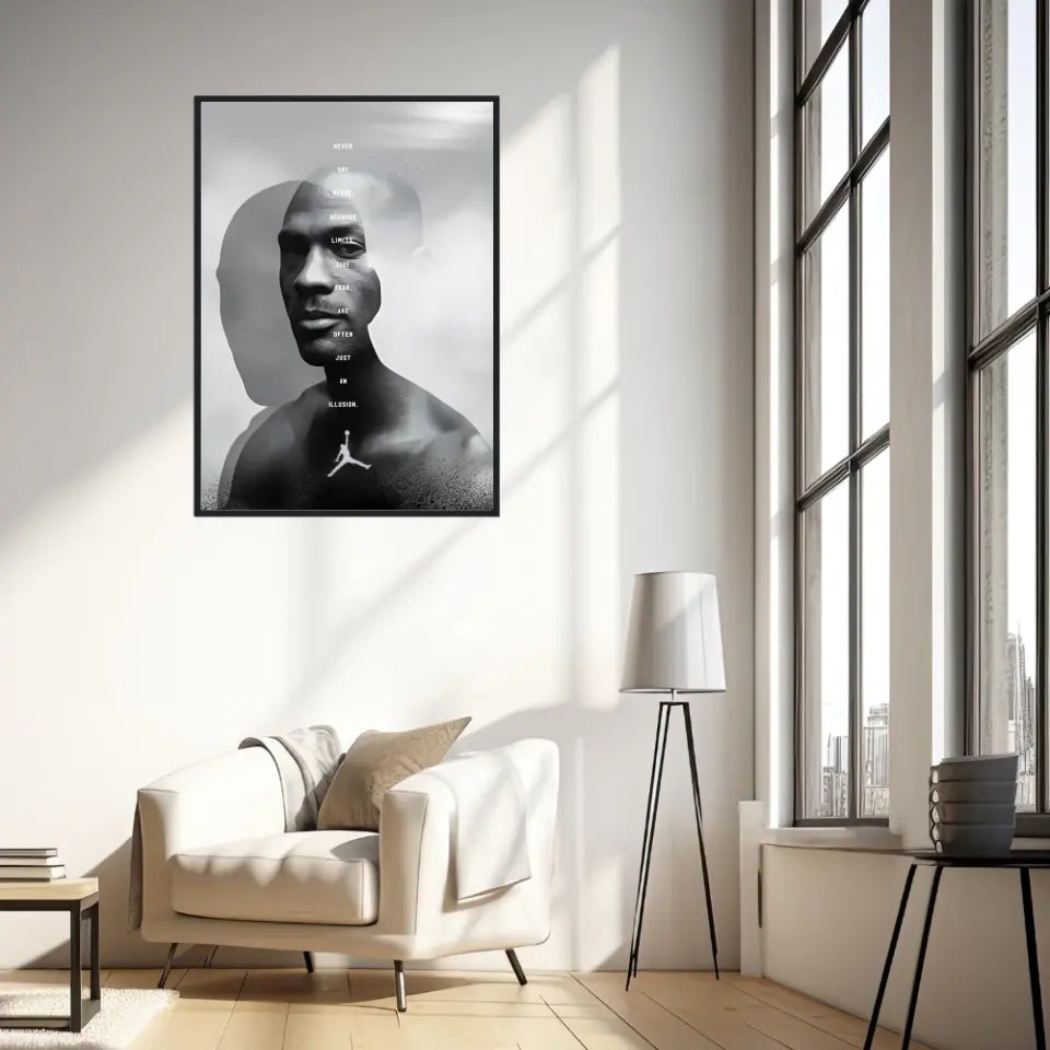 Affiche et Tableau Pop Art de Michael Jordan Never Say Never