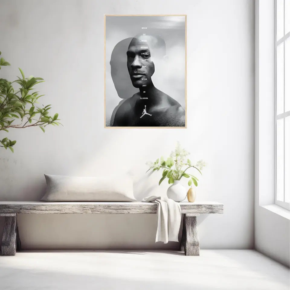 Affiche et Tableau Pop Art de Michael Jordan Never Say Never