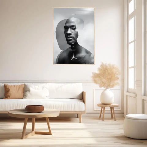 Affiche et Tableau Pop Art de Michael Jordan Never Say Never