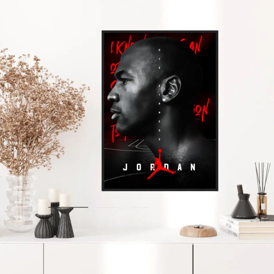 Affiche et Tableau Pop Art de Michael Jordan His Airness