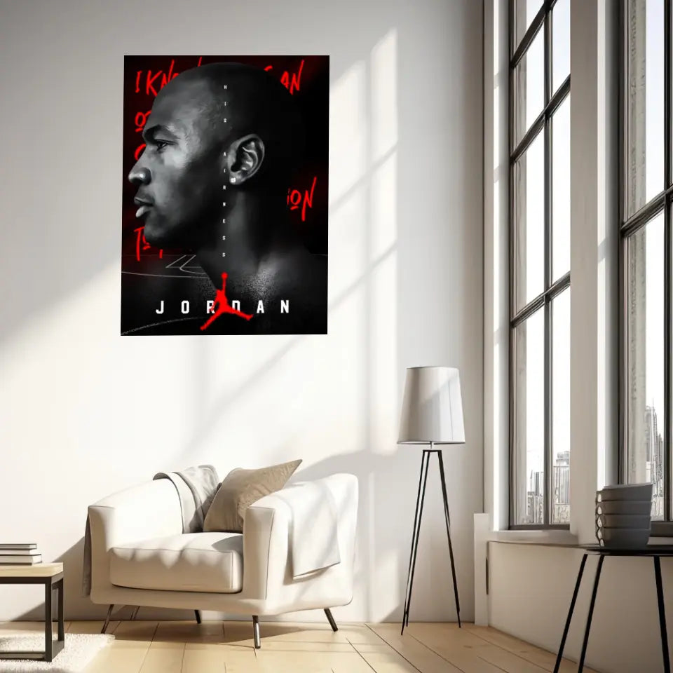 Affiche et Tableau Pop Art de Michael Jordan His Airness