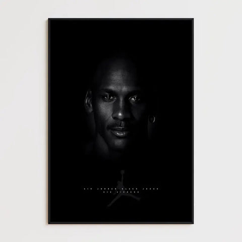 Affiche et Tableau Pop Art de Michael Jordan Black Jésus