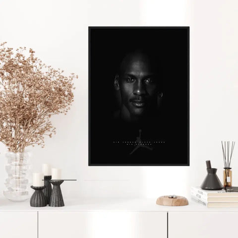 Affiche et Tableau Pop Art de Michael Jordan Black Jésus