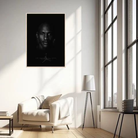 Affiche et Tableau Pop Art de Michael Jordan Black Jésus