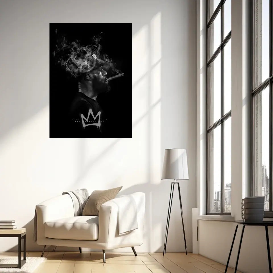 Affiche et Tableau Pop Art de Lebron King James Cigar