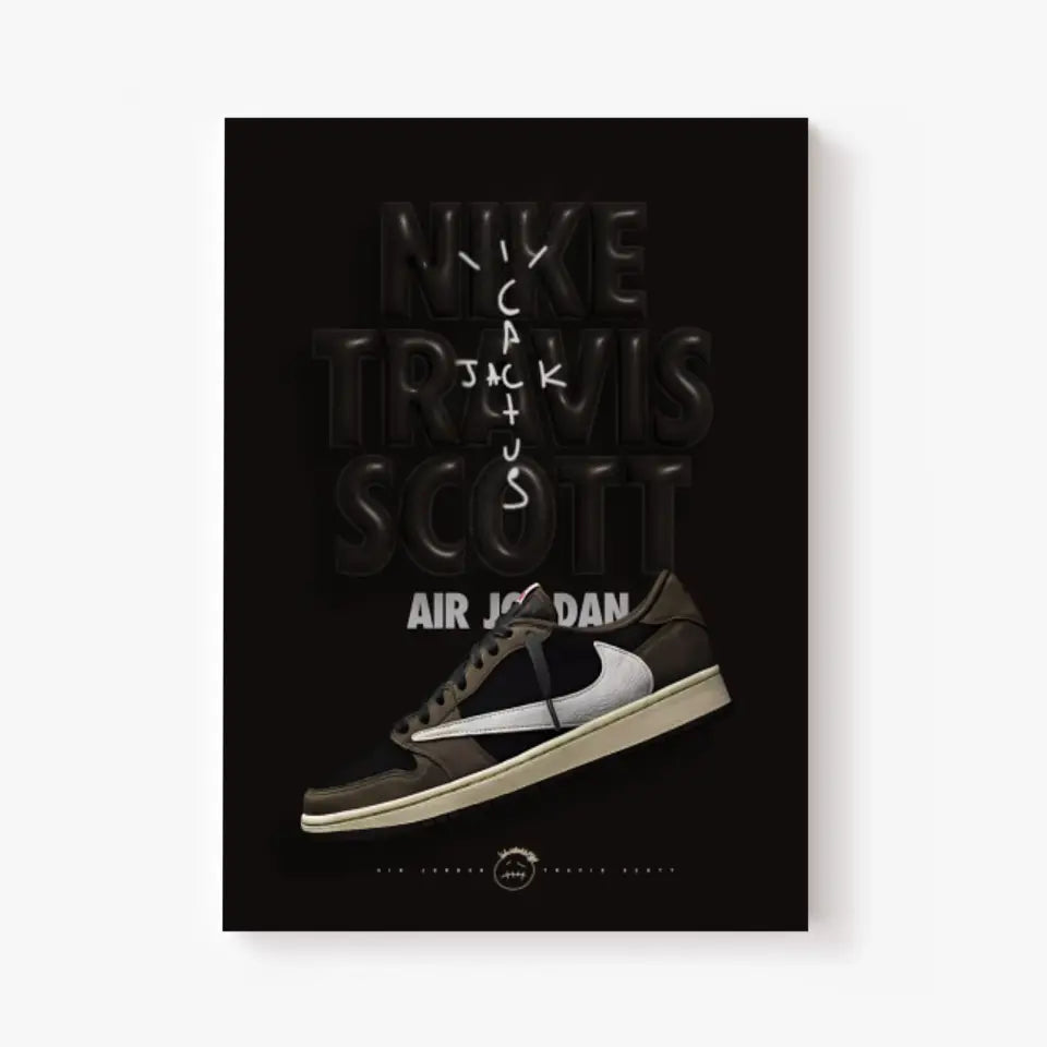 Affiche et Tableau Pop Art de Sneakers Nike Travis Scott