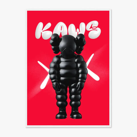 Affiche et Tableau Pop Art de Kaws Black and Red