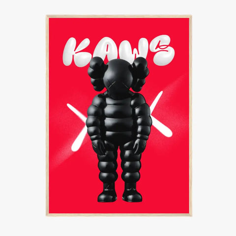 Affiche et Tableau Pop Art de Kaws Black and Red