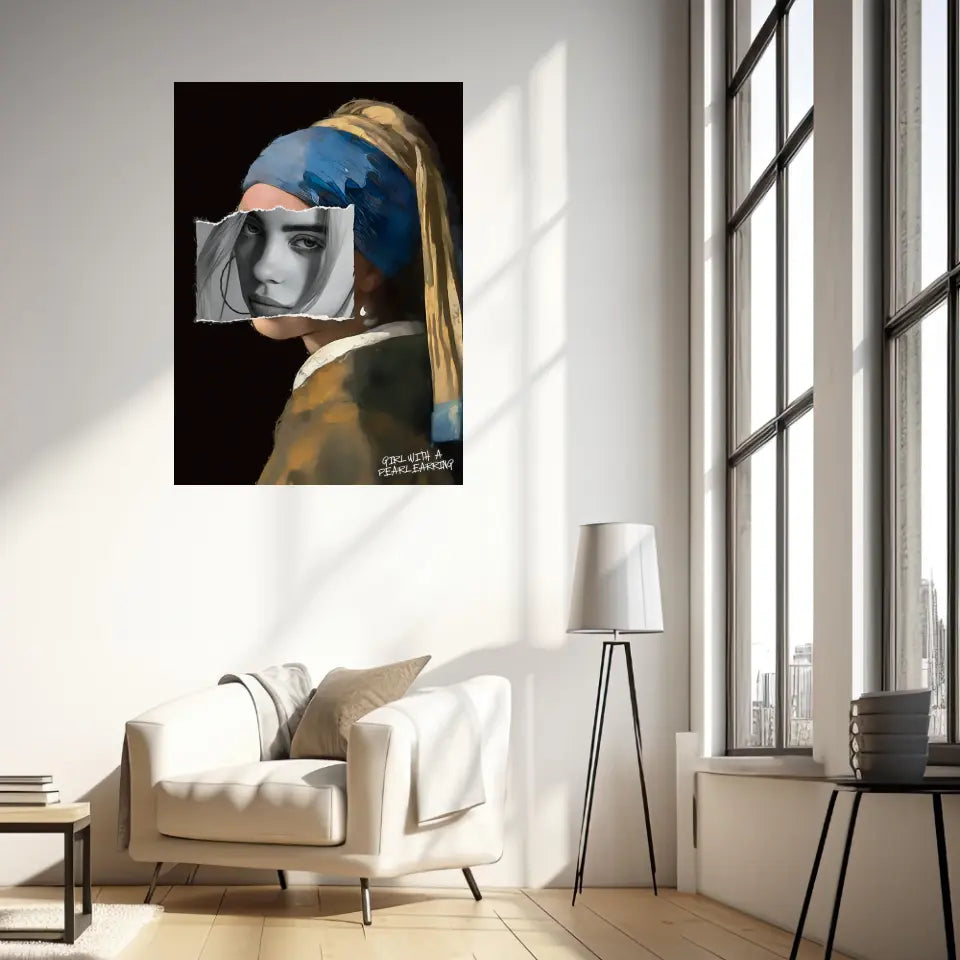 Affiche et Tableau Pop Art Girl with a Pearl Earring