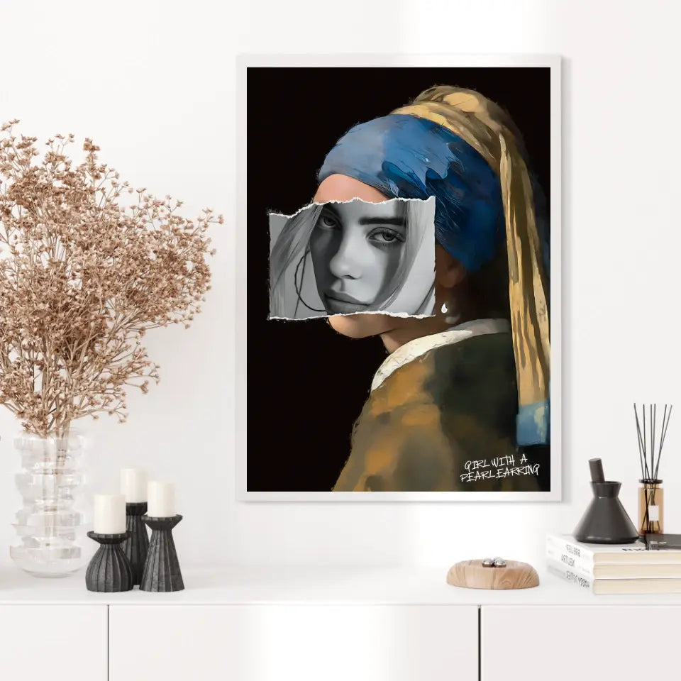 Affiche et Tableau Pop Art Girl with a Pearl Earring