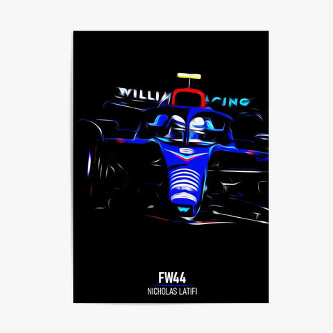 Affiche ou Tableau Williams FW44 Nicholas Latifi 2022 Formule 1