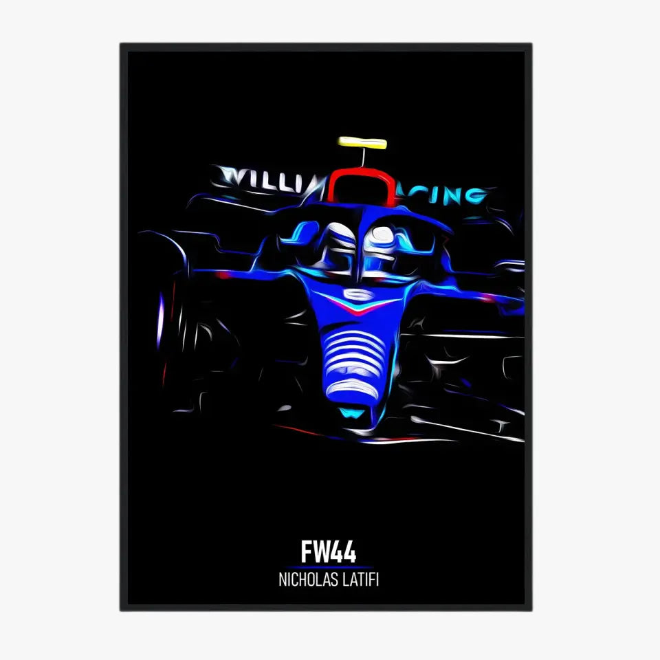 Affiche ou Tableau Williams FW44 Nicholas Latifi 2022 Formule 1