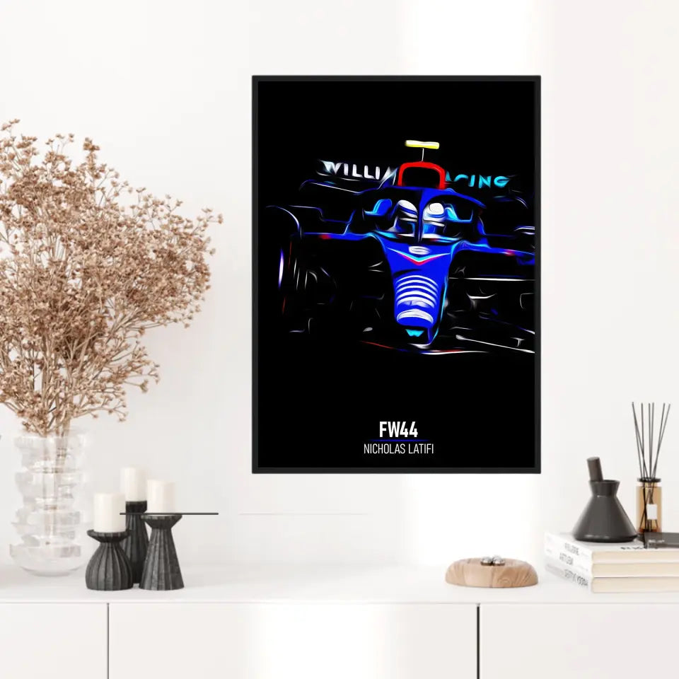 Affiche ou Tableau Williams FW44 Nicholas Latifi 2022 Formule 1