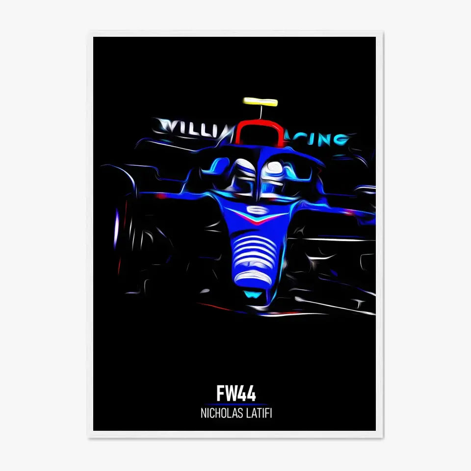 Affiche ou Tableau Williams FW44 Nicholas Latifi 2022 Formule 1