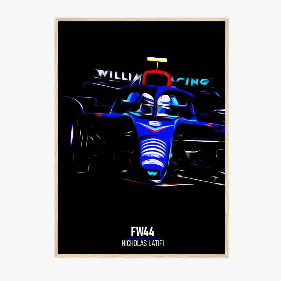 Affiche ou Tableau Williams FW44 Nicholas Latifi 2022 Formule 1