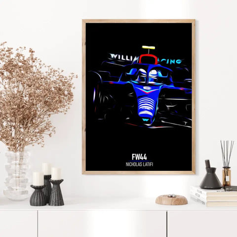 Affiche ou Tableau Williams FW44 Nicholas Latifi 2022 Formule 1