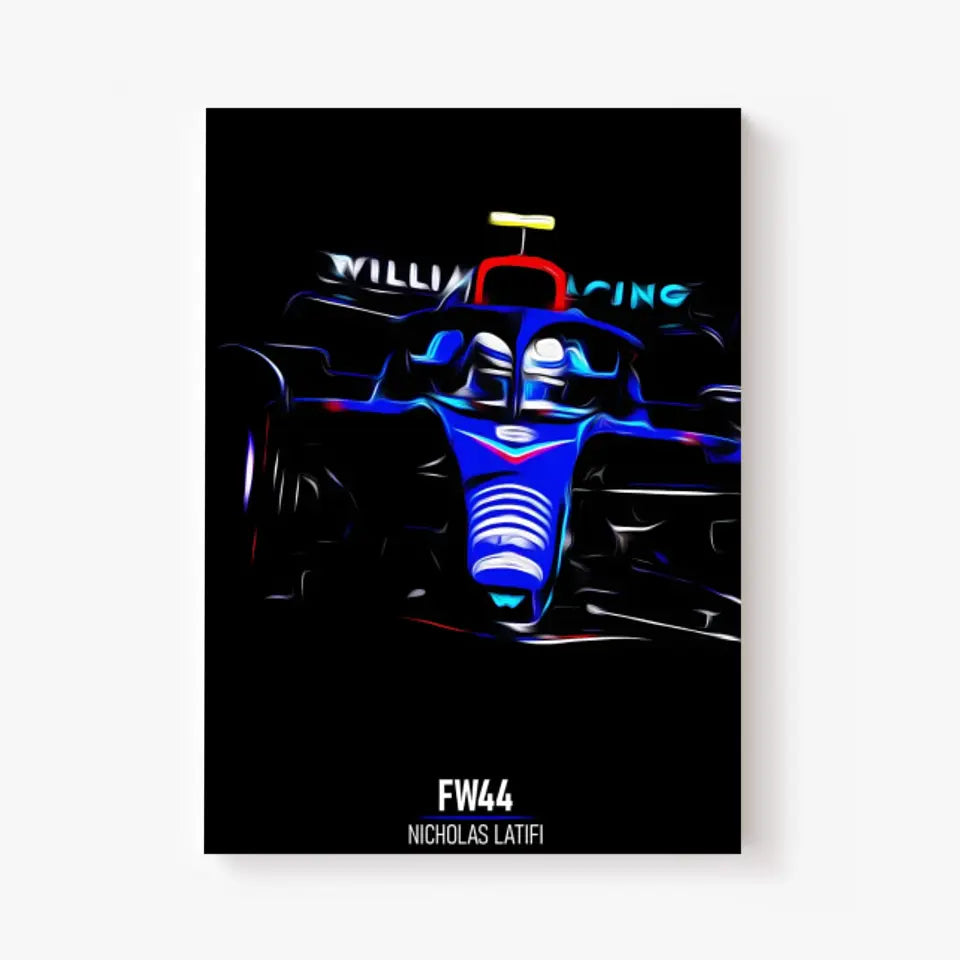 Affiche ou Tableau Williams FW44 Nicholas Latifi 2022 Formule 1