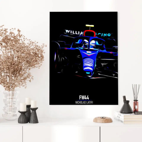 Affiche ou Tableau Williams FW44 Nicholas Latifi 2022 Formule 1