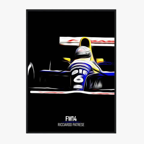 Affiche ou Tableau Williams FW14 Ricciardo Patrese 1991 Formule 1