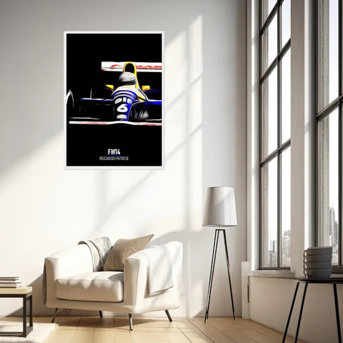 Affiche ou Tableau Williams FW14 Ricciardo Patrese 1991 Formule 1