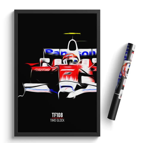 Affiche ou Tableau Toyota TF108 Timo Glock 2008 Formule 1