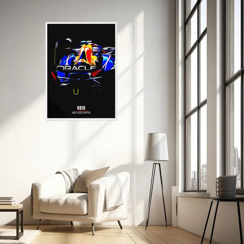 Affiche ou Tableau Red Bull RB18 Max Verstappen 2022 Formule 1