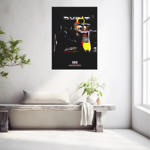 Affiche ou Tableau Red Bull RB18 Max Verstappen Formule 1