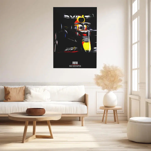 Affiche ou Tableau Red Bull RB18 Max Verstappen Formule 1