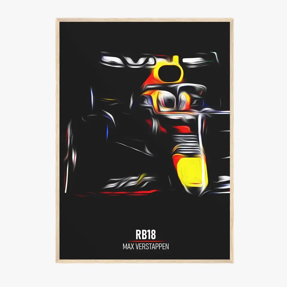 Affiche ou Tableau Red Bull RB18 Max Verstappen Formule 1