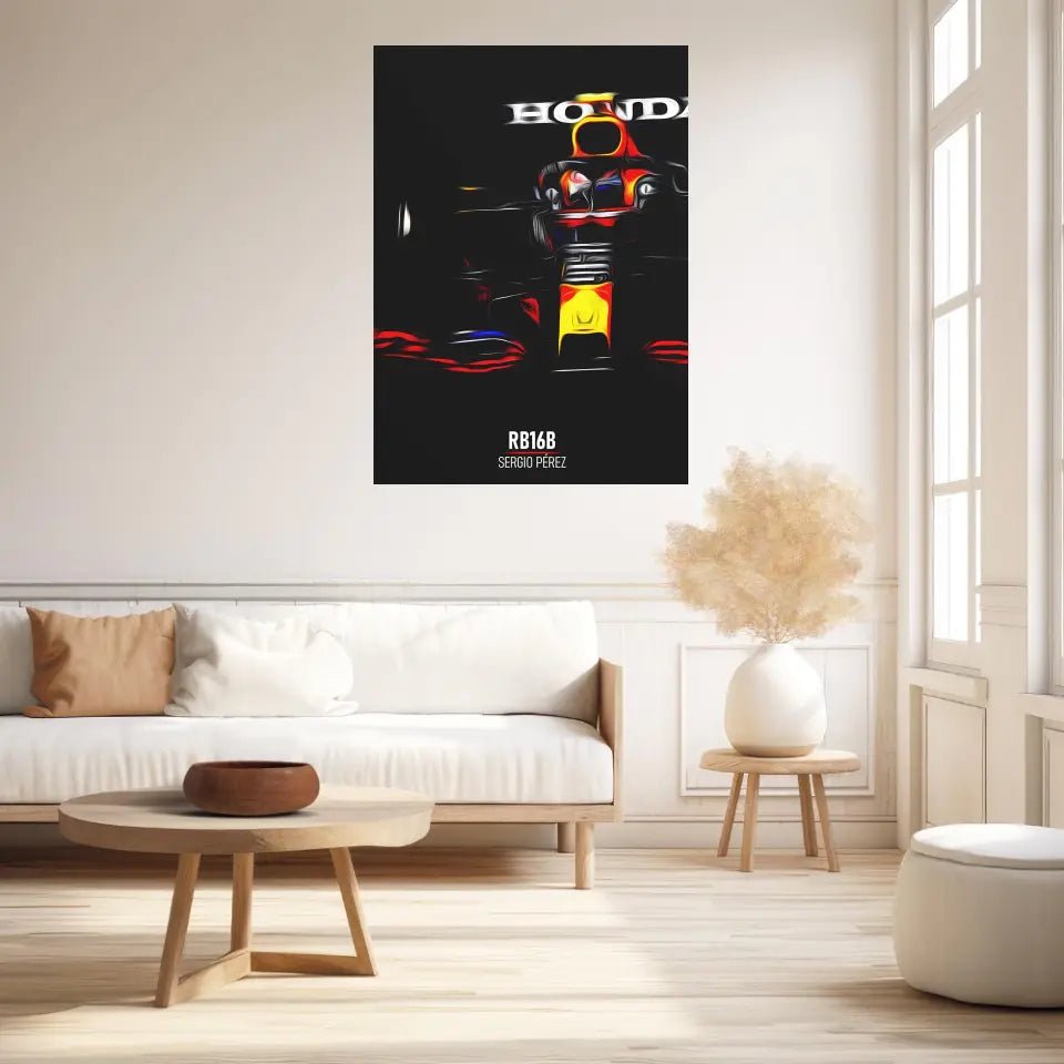 Affiche ou Tableau Red Bull RB16B Sergio Pérez Formule 1