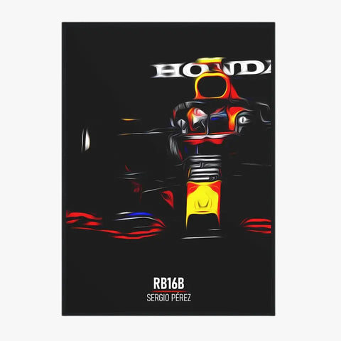 Affiche ou Tableau Red Bull RB16B Sergio Pérez Formule 1