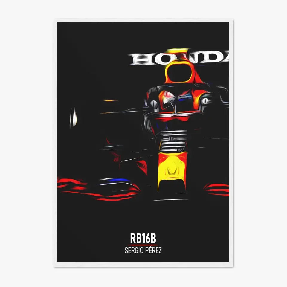 Affiche ou Tableau Red Bull RB16B Sergio Pérez Formule 1