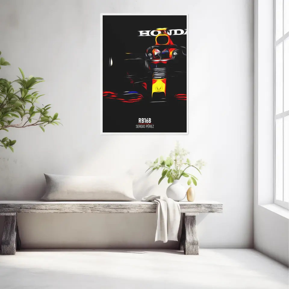 Affiche ou Tableau Red Bull RB16B Sergio Pérez Formule 1