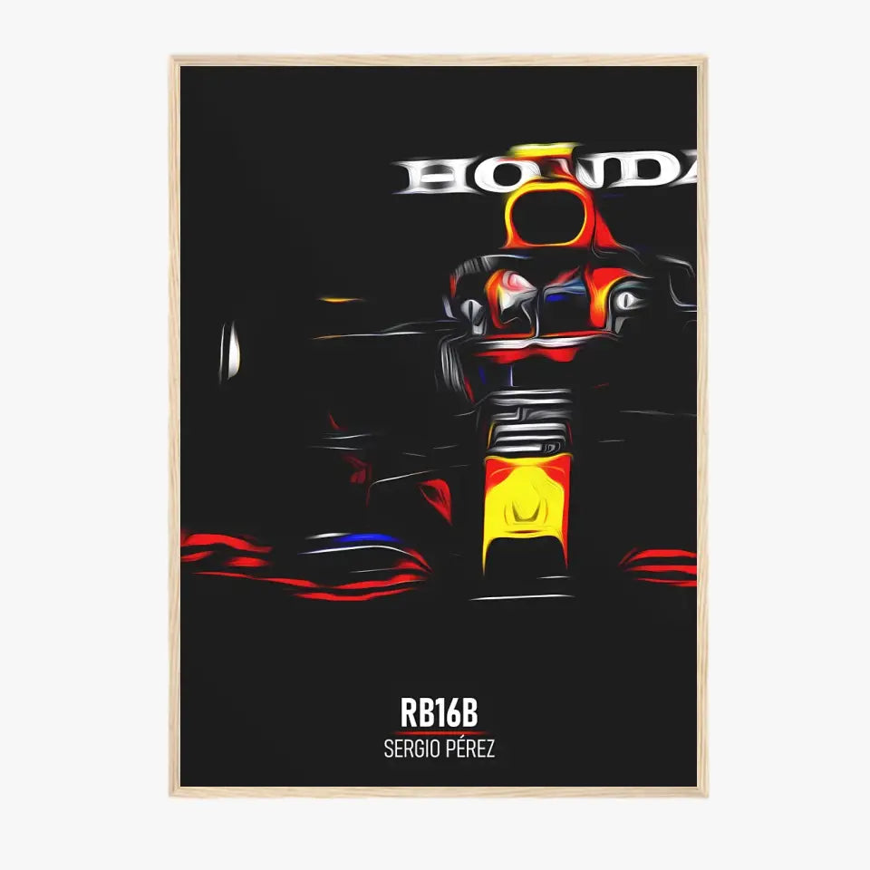 Affiche ou Tableau Red Bull RB16B Sergio Pérez Formule 1