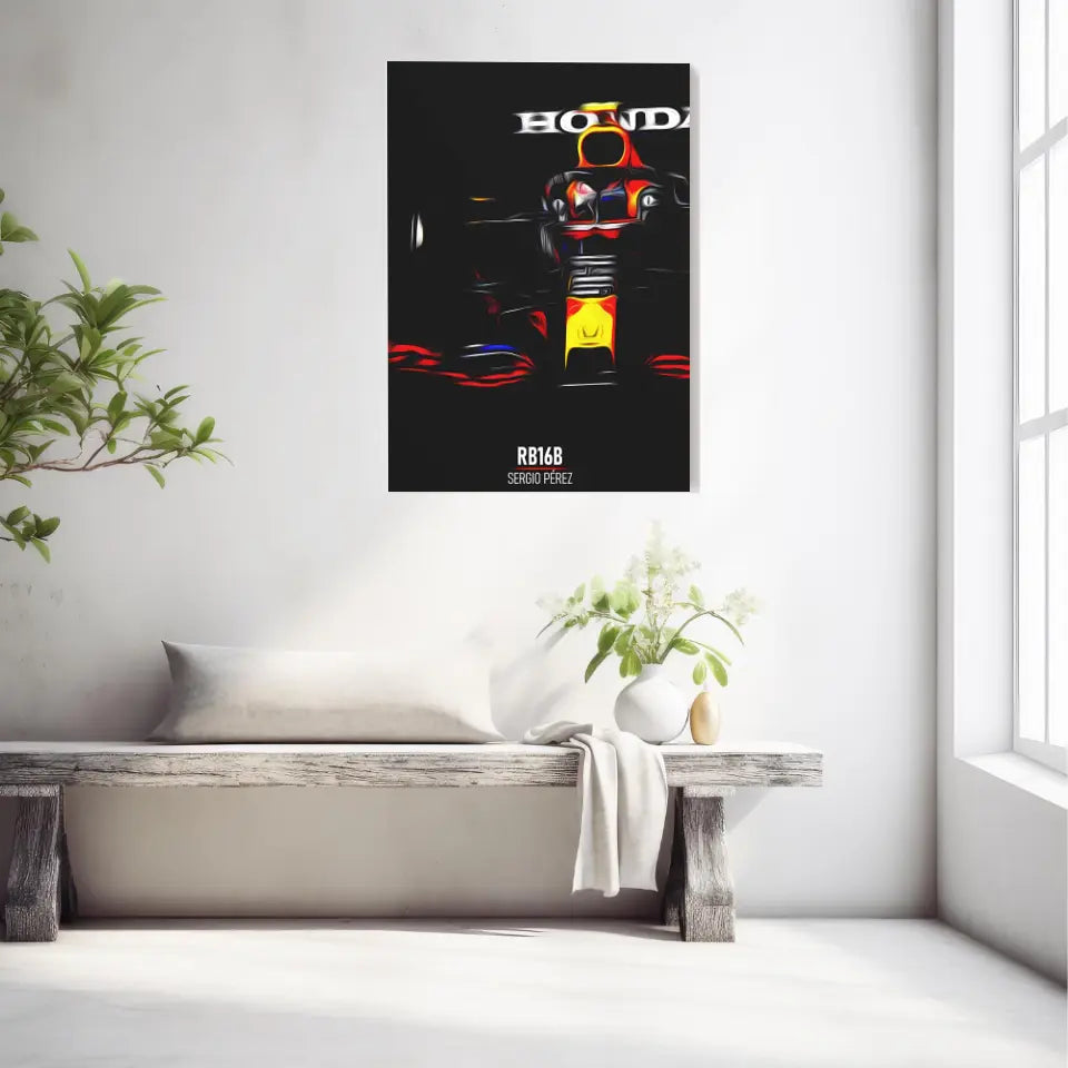 Affiche ou Tableau Red Bull RB16B Sergio Pérez Formule 1
