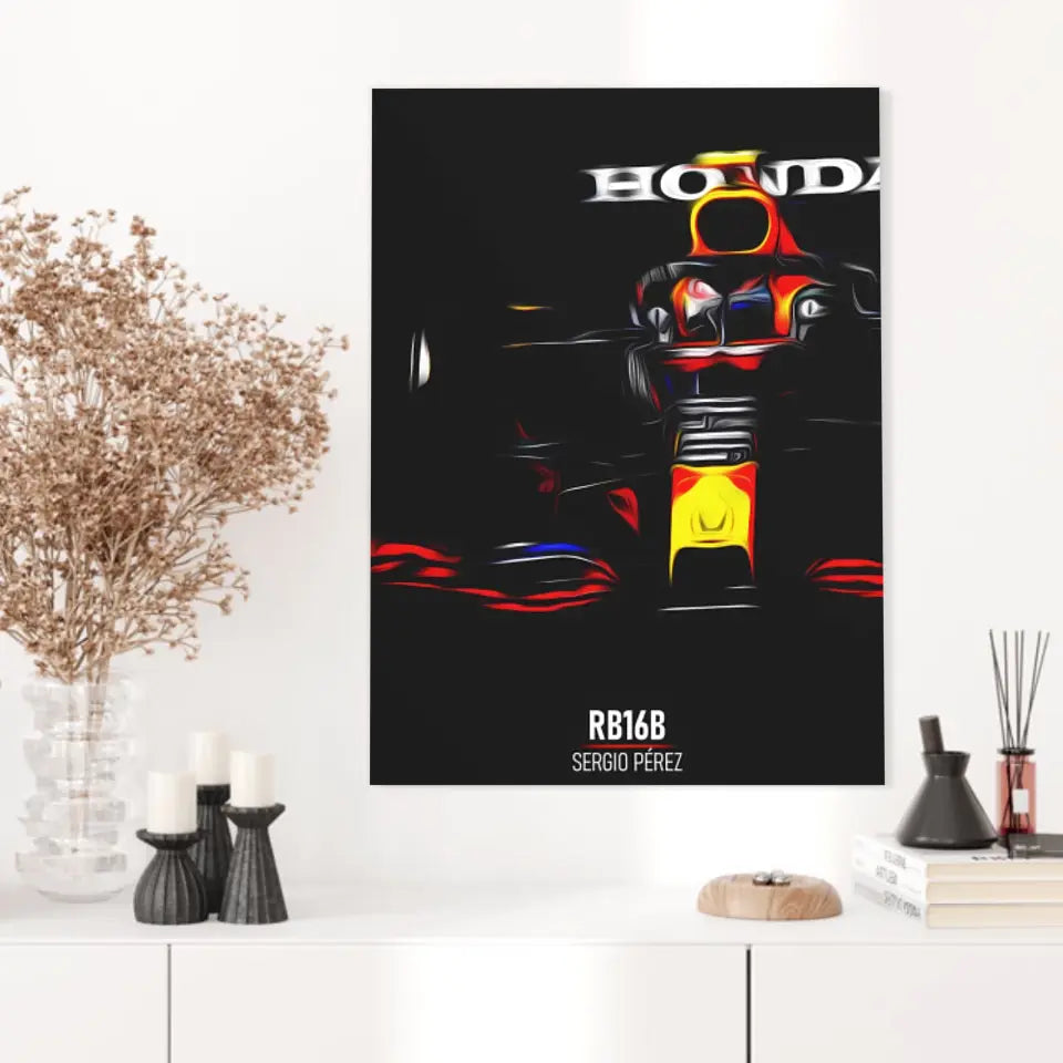 Affiche ou Tableau Red Bull RB16B Sergio Pérez Formule 1