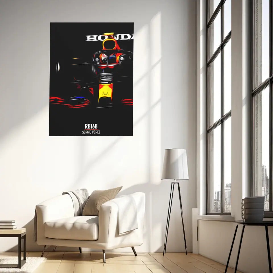 Affiche ou Tableau Red Bull RB16B Sergio Pérez Formule 1