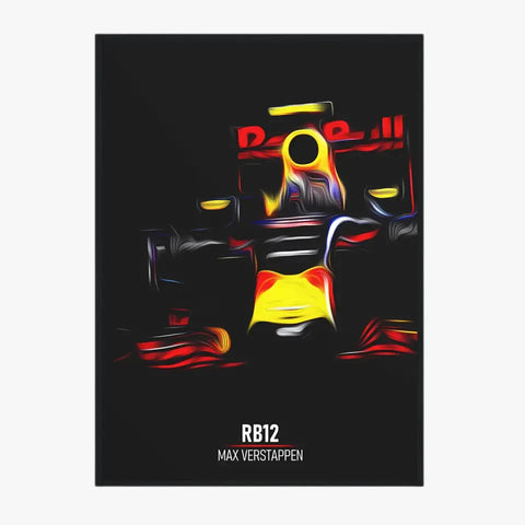 Affiche ou Tableau Red Bull RB12 Max Verstappen Formule 1