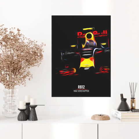 Affiche ou Tableau Red Bull RB12 Max Verstappen Formule 1