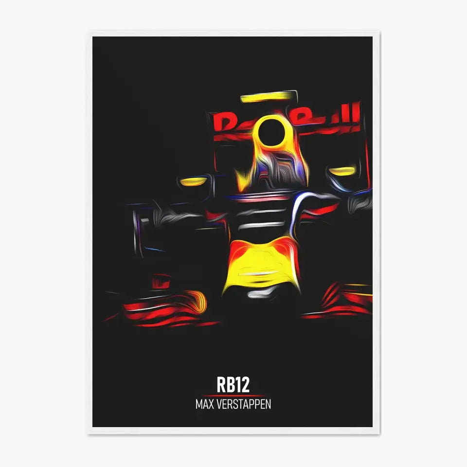 Affiche ou Tableau Red Bull RB12 Max Verstappen Formule 1